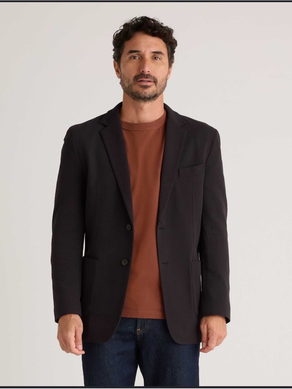 Men's Black Tailored Blazer - Classic Fit